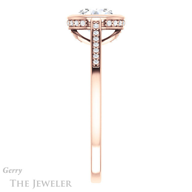 Round Cut Forever One Moissanite Engagement Ring #GTJ1037-round-fo-r 3 Round Cut Forever One Moissanite Engagement Ring #GTJ1037-round-fo-r