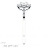 Round Cut Forever One Moissanite Engagement Ring #GTJ1037-round-fo-w 3 Round Cut Forever One Moissanite Engagement Ring #GTJ1037-round-fo-w