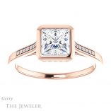 Princess Cut Forever One Moissanite Engagement Ring #GTJ1037-square-fo-r 1 Princess Cut Forever One Moissanite Engagement Ring #GTJ1037-square-fo-r