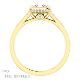 Princess Cut Forever One Moissanite Engagement Ring #GTJ1037-square-fo-y 2 Princess Cut Forever One Moissanite Engagement Ring #GTJ1037-square-fo-y