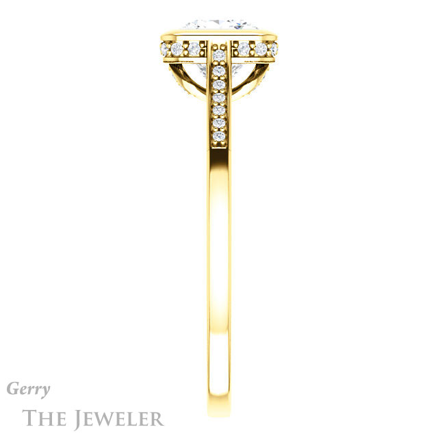 Princess Cut Forever One Moissanite Engagement Ring #GTJ1037-square-fo-y 3 Princess Cut Forever One Moissanite Engagement Ring #GTJ1037-square-fo-y