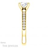 Cushion Cut Forever One Moissanite Engagement Ring #GTJ1039-cushion-fo-y 3 Cushion Cut Forever One Moissanite Engagement Ring #GTJ1039-cushion-fo-y