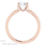 Round Cut Forever One Moissanite Engagement Ring #GTJ1039-round-fo-r 2 Round Cut Forever One Moissanite Engagement Ring #GTJ1039-round-fo-r