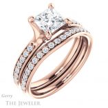 Princess Cut Forever One Moissanite Engagement Ring #GTJ1039-square-fo-r 6 Princess Cut Forever One Moissanite Engagement Ring #GTJ1039-square-fo-r