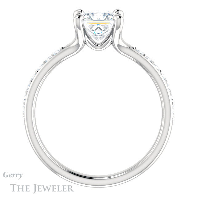 Princess Cut Forever One Moissanite Engagement Ring #GTJ1039-square-fo-w 2 Princess Cut Forever One Moissanite Engagement Ring #GTJ1039-square-fo-w