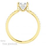 Princess Cut Forever One Moissanite Engagement Ring #GTJ1039-square-fo-y 2 Princess Cut Forever One Moissanite Engagement Ring #GTJ1039-square-fo-y