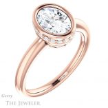 Oval Shaped Forever One Moissanite Engagement Ring #GTJ1040-oval-fo-r 4 Oval Shaped Forever One Moissanite Engagement Ring #GTJ1040-oval-fo-r