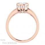 Oval Shaped Forever One Moissanite Engagement Ring #GTJ1040-oval-fo-r 2 Oval Shaped Forever One Moissanite Engagement Ring #GTJ1040-oval-fo-r