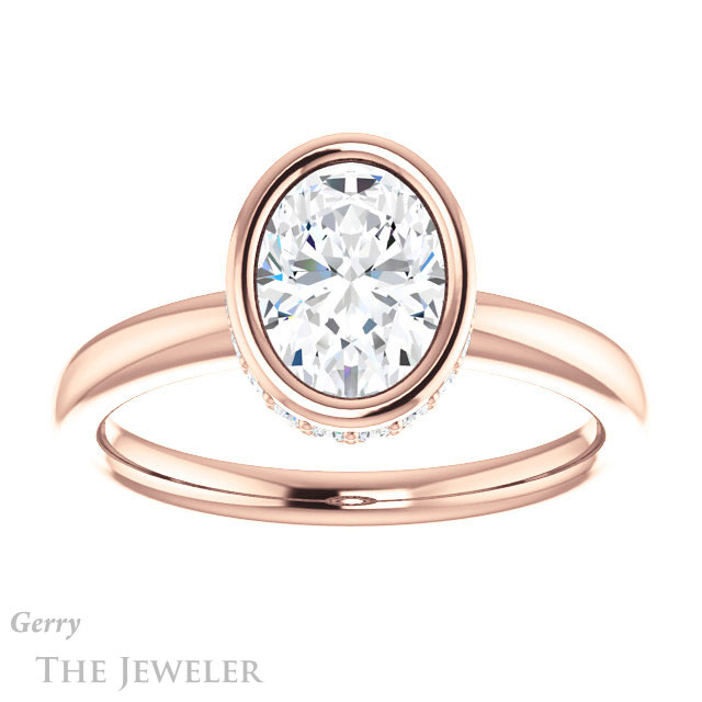 Oval Shaped Forever One Moissanite Engagement Ring #GTJ1040-oval-fo-r 1 Oval Shaped Forever One Moissanite Engagement Ring #GTJ1040-oval-fo-r