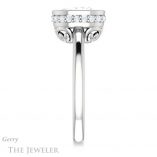 Oval Shaped Forever One Moissanite Engagement Ring #GTJ1040-oval-fo-w 3 Oval Shaped Forever One Moissanite Engagement Ring #GTJ1040-oval-fo-w