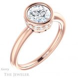 Round Cut Forever One Moissanite Engagement Ring #GTJ1040-round-fo-r 4 Round Cut Forever One Moissanite Engagement Ring #GTJ1040-round-fo-r