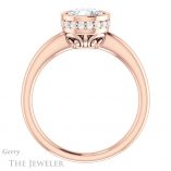 Round Cut Forever One Moissanite Engagement Ring #GTJ1040-round-fo-r 2 Round Cut Forever One Moissanite Engagement Ring #GTJ1040-round-fo-r