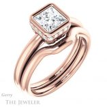 Princess Cut Forever One Moissanite Engagement Ring #GTJ1040-square-fo-r 6 Princess Cut Forever One Moissanite Engagement Ring #GTJ1040-square-fo-r