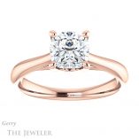 Cushion Cut Forever One Moissanite Engagement Ring #GTJ1042-cushion-fo-r 1 Cushion Cut Forever One Moissanite Engagement Ring #GTJ1042-cushion-fo-r