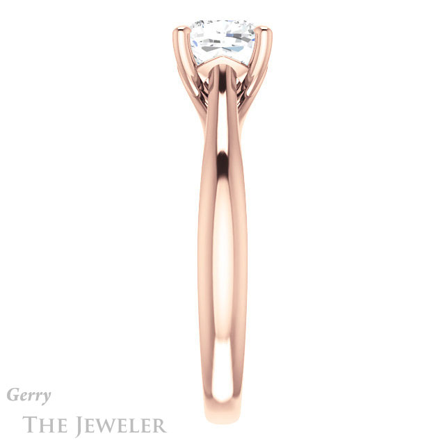 Cushion Cut Forever One Moissanite Engagement Ring #GTJ1042-cushion-fo-r 3 Cushion Cut Forever One Moissanite Engagement Ring #GTJ1042-cushion-fo-r