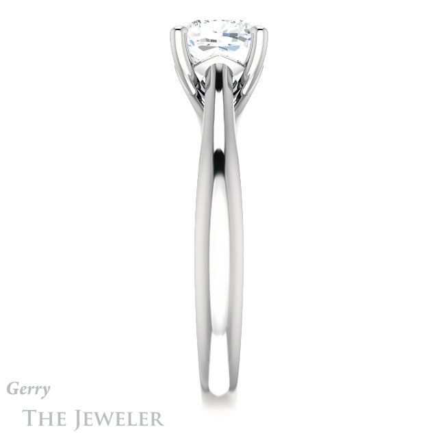 Cushion Cut Forever One Moissanite Engagement Ring #GTJ1042-cushion-fo-w 3 Cushion Cut Forever One Moissanite Engagement Ring #GTJ1042-cushion-fo-w