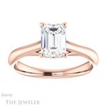 Emerald Cut Forever Brilliant Moissanite Engagement Ring #GTJ1042-emerald-fb-r