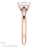 Emerald Cut Forever Brilliant Moissanite Engagement Ring #GTJ1042-emerald-fb-r