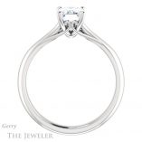 Emerald Cut Forever One Moissanite Engagement Ring #GTJ1042-emerald-fb-w 2 Emerald Cut Forever Brilliant Moissanite Engagement Ring #GTJ1042-emerald-fb-w