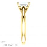 Emerald Cut Forever Brilliant Moissanite Engagement Ring #GTJ1042-emerald-fb-y