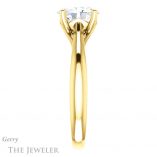 Oval Shaped Forever One Moissanite Engagement Ring #GTJ1042-oval-fo-y