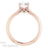 Round Cut Forever One Moissanite Engagement Ring #GTJ1042-round-fo-r 2 Round Cut Forever One Moissanite Engagement Ring #GTJ1042-round-fo-r