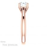 Round Cut Forever One Moissanite Engagement Ring #GTJ1042-round-fo-r 3 Round Cut Forever One Moissanite Engagement Ring #GTJ1042-round-fo-r