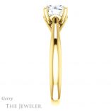 Round Cut Forever One Moissanite Engagement Ring #GTJ1042-round-fo-y 3 Round Cut Forever One Moissanite Engagement Ring #GTJ1042-round-fo-y