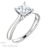Princess Cut Forever One Moissanite Engagement Ring #GTJ1042-square-fo-w 4 Princess Cut Forever One Moissanite Engagement Ring #GTJ1042-square-fo-w