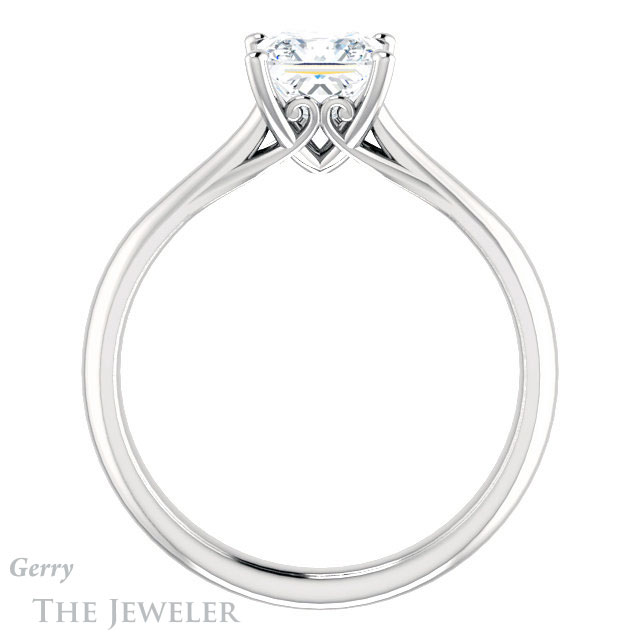 Princess Cut Forever One Moissanite Engagement Ring #GTJ1042-square-fo-w 2 Princess Cut Forever One Moissanite Engagement Ring #GTJ1042-square-fo-w