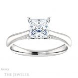 Princess Cut Forever One Moissanite Engagement Ring #GTJ1042-square-fo-w 1 Princess Cut Forever One Moissanite Engagement Ring #GTJ1042-square-fo-w