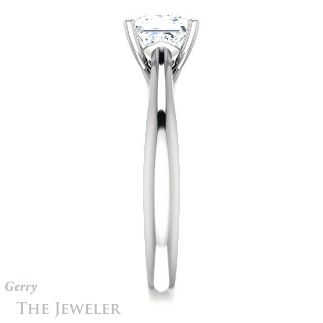 Princess Cut Forever One Moissanite Engagement Ring #GTJ1042-square-fo-w 3 Princess Cut Forever One Moissanite Engagement Ring #GTJ1042-square-fo-w