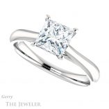 Princess Cut Forever One Moissanite Engagement Ring #GTJ1042-square-fo-w 5 Princess Cut Forever One Moissanite Engagement Ring #GTJ1042-square-fo-w