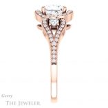 Princess Cut Forever One Moissanite Engagement Ring #GTJ1044-square-fo-r
