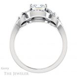 Princess Cut Forever One Moissanite Engagement Ring #GTJ1044-square-fo-w 2 Princess Cut Forever One Moissanite Engagement Ring #GTJ1044-square-fo-w