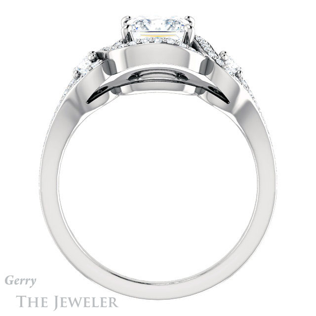 Princess Cut Forever One Moissanite Engagement Ring #GTJ1044-square-fo-w 2 Princess Cut Forever One Moissanite Engagement Ring #GTJ1044-square-fo-w