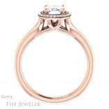 Emerald Cut Forever One Moissanite Engagement Ring #GTJ1045-emerald-fb-r 2 Emerald Cut Forever Brilliant Moissanite Engagement Ring #GTJ1045-emerald-fb-r