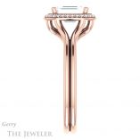 Emerald Cut Forever One Moissanite Engagement Ring #GTJ1045-emerald-fb-r 3 Emerald Cut Forever Brilliant Moissanite Engagement Ring #GTJ1045-emerald-fb-r
