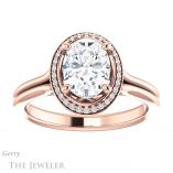 Oval Shaped Forever One Moissanite Engagement Ring #GTJ1045-oval-fo-r 1 Oval Shaped Forever One Moissanite Engagement Ring #GTJ1045-oval-fo-r