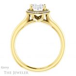 Oval Shaped Forever One Moissanite Engagement Ring #GTJ1045-oval-fo-y 2 Oval Shaped Forever One Moissanite Engagement Ring #GTJ1045-oval-fo-y