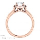 Round Cut Forever One Moissanite Engagement Ring #GTJ1045-round-fo-r 2 Round Cut Forever One Moissanite Engagement Ring #GTJ1045-round-fo-r