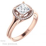 Princess Cut Forever One Moissanite Engagement Ring #GTJ1045-square-fo-r 4 Princess Cut Forever One Moissanite Engagement Ring #GTJ1045-square-fo-r