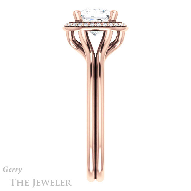 Princess Cut Forever One Moissanite Engagement Ring #GTJ1045-square-fo-r 3 Princess Cut Forever One Moissanite Engagement Ring #GTJ1045-square-fo-r