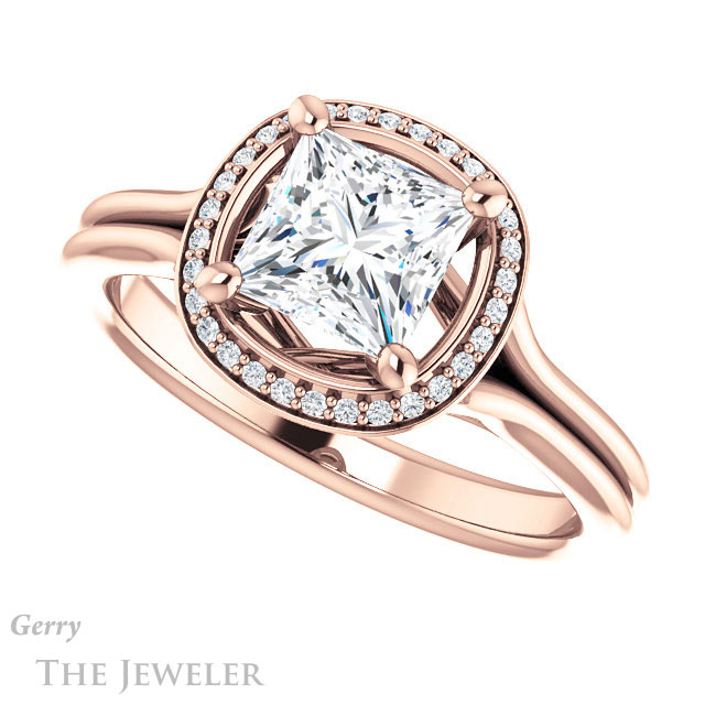 Princess Cut Forever One Moissanite Engagement Ring #GTJ1045-square-fo-r 5 Princess Cut Forever One Moissanite Engagement Ring #GTJ1045-square-fo-r