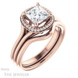Princess Cut Forever One Moissanite Engagement Ring #GTJ1045-square-fo-r 6 Princess Cut Forever One Moissanite Engagement Ring #GTJ1045-square-fo-r