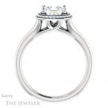 Princess Cut Forever One Moissanite Engagement Ring #GTJ1045-square-fo-w