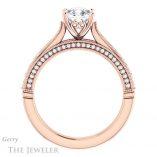 Cushion Cut Forever One Moissanite Engagement Ring #GTJ1049-cushion-fo-r 2 Cushion Cut Forever One Moissanite Engagement Ring #GTJ1049-cushion-fo-r