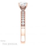 Cushion Cut Forever One Moissanite Engagement Ring #GTJ1049-cushion-fo-r 3 Cushion Cut Forever One Moissanite Engagement Ring #GTJ1049-cushion-fo-r