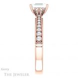 Emerald Cut Forever One Moissanite Engagement Ring #GTJ1049-emerald-fb-r 3 Emerald Cut Forever Brilliant Moissanite Engagement Ring #GTJ1049-emerald-fb-r
