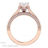 Heart Shaped Forever One Moissanite Engagement Ring #GTJ1049-heart-fb-r 2 Heart Shaped Forever Brilliant Moissanite Engagement Ring #GTJ1049-heart-fb-r